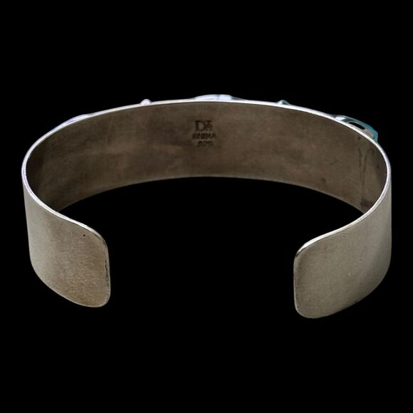 Jay King DTR 5 Stone Chalcedony Sterling Cuff Bracelet - Picture 4 of 5